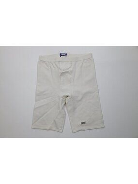 Vintage 80s 90s Bike Mens Large Compression Spandex Half Tights Shorts White USA